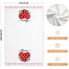 imageARKENY Valentine Day Kitchen Towels Set of 2Pink Buffalo Plaid Red Polka dot Heart Eucalyptus Dish Towels 18x26 Inch Drying DishclothFarmhouse Home Wedding Decoration AD170