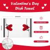 imageARKENY Valentines Day Kitchen Towels Set of 2Black Heart Love Sign Dish Towels 18x26 Inch Drying DishclothFarmhouse Home Wedding Decoration AD153Black Love