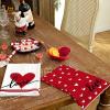 imageARKENY Valentines Day Kitchen Towels Set of 2Black Heart Love Sign Dish Towels 18x26 Inch Drying DishclothFarmhouse Home Wedding Decoration AD153Red Love