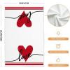 imageARKENY Valentines Day Kitchen Towels Set of 2Black Heart Love Sign Dish Towels 18x26 Inch Drying DishclothFarmhouse Home Wedding Decoration AD153Red Love