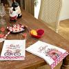 imageARKENY Valentines Day Kitchen Towels Set of 2Pink Flower Vase Happy Valentines Sign Dish Towels 18x26 Inch Drying DishclothFarmhouse Home Wedding Decoration AD168