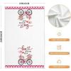 imageARKENY Valentines Day Kitchen Towels Set of 2Pink Flower Vase Happy Valentines Sign Dish Towels 18x26 Inch Drying DishclothFarmhouse Home Wedding Decoration AD168
