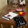 imageARKENY Valentines Day Kitchen Towels Set of 2Pink Heart I Love U Sign Dish Towels 18x26 Inch Drying DishclothFarmhouse Home Wedding Decoration AD150Black I Love U