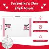 imageARKENY Valentines Day Kitchen Towels Set of 2Pink Heart I Love U Sign Dish Towels 18x26 Inch Drying DishclothFarmhouse Home Wedding Decoration AD150Pink I Love U