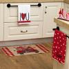 imageARKENY Valentines Day Kitchen Towels Set of 2Pink Heart I Love U Sign Dish Towels 18x26 Inch Drying DishclothFarmhouse Home Wedding Decoration AD150Red I Love U