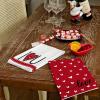 imageARKENY Valentines Day Kitchen Towels Set of 2Pink Heart I Love U Sign Dish Towels 18x26 Inch Drying DishclothFarmhouse Home Wedding Decoration AD150Red I Love U