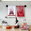 imageARKENY Valentines Day Kitchen Towels Set of 2Red Buffalo Plaid Truck Love Leaves Dish Towels 18x26 Inch Drying DishclothFarmhouse Home Wedding Decoration AD167