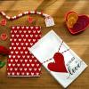 imageARKENY Valentines Day Kitchen Towels Set of 2Red Heart Love Dish Towels 18x26 Inch Drying DishclothFarmhouse Home Decoration AD133Red