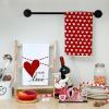 imageARKENY Valentines Day Kitchen Towels Set of 2Red Heart Love Dish Towels 18x26 Inch Drying DishclothFarmhouse Home Decoration AD133Red