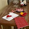 imageARKENY Valentines Day Kitchen Towels Set of 2Red Heart Love Dish Towels 18x26 Inch Drying DishclothFarmhouse Home Decoration AD133Red