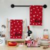 imageARKENY Valentines Day Kitchen Towels Set of 2Red Heart Love Dish Towels 18x26 Inch Drying DishclothFarmhouse Home Wedding Decoration AD148