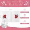 imageBlack Love Valentines Day Kitchen Towels Set of 2Red Heart Dish Hand Towels Holiday Anniversary Wedding Seasonal Decorations DD066
