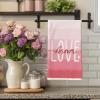 imageRed Love Valentines Day Kitchen Towels Set of 2Golden Heart Dish Hand Towels Holiday Anniversary Wedding Seasonal Decorations DD064Pink