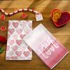 imageRed Love Valentines Day Kitchen Towels Set of 2Golden Heart Dish Hand Towels Holiday Anniversary Wedding Seasonal Decorations DD064Pink