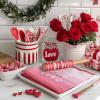 imageRed Love Valentines Day Kitchen Towels Set of 2Golden Heart Dish Hand Towels Holiday Anniversary Wedding Seasonal Decorations DD064Pink