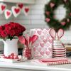 imageRed Love Valentines Day Kitchen Towels Set of 2Golden Heart Dish Hand Towels Holiday Anniversary Wedding Seasonal Decorations DD064Pink