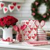 imageRed Love Valentines Day Kitchen Towels Set of 2Golden Heart Dish Hand Towels Holiday Anniversary Wedding Seasonal Decorations DD064Red