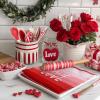 imageRed Love Valentines Day Kitchen Towels Set of 2Golden Heart Dish Hand Towels Holiday Anniversary Wedding Seasonal Decorations DD064Red