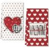 imageBlack Love Valentines Day Kitchen Towels Set of 2Red Heart Dish Hand Towels Holiday Anniversary Wedding Seasonal Decorations DD066
