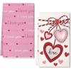 imagePink I Love U Valentines Day Kitchen Towels Set of 2Heart Dish Hand Towels Holiday Anniversary Wedding Seasonal Decorations DD062