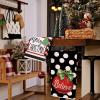 imageARKENY Christmas Dish Towels for Christmas Decor White Polka dot Xmas Kitchen Towels 18x26 Inch Red Bell Washcloths Seasonal Merry Christmas Hand Towel for Cooking Set of 2 AD024
