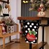 imageARKENY Christmas Dish Towels for Christmas Decor White Polka dot Xmas Kitchen Towels 18x26 Inch Red Bell Washcloths Seasonal Merry Christmas Hand Towel for Cooking Set of 2 AD024