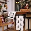 imageARKENY Christmas Kitchen Towels Set of 2Green Buffalo Plaid Xmas Tree Dish Towels 18x26 InchHoilday Farmhouse Home Decoration AD099Black 2