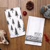 imageARKENY Christmas Kitchen Towels Set of 2Green Buffalo Plaid Xmas Tree Dish Towels 18x26 InchHoilday Farmhouse Home Decoration AD099Black