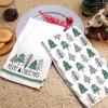 imageARKENY Christmas Kitchen Towels Set of 2Green Buffalo Plaid Xmas Tree Dish Towels 18x26 InchHoilday Farmhouse Home Decoration AD099Green 1