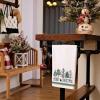 imageARKENY Christmas Kitchen Towels Set of 2Green Buffalo Plaid Xmas Tree Dish Towels 18x26 InchHoilday Farmhouse Home Decoration AD099Green 1