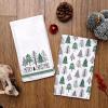imageARKENY Christmas Kitchen Towels Set of 2Green Buffalo Plaid Xmas Tree Dish Towels 18x26 InchHoilday Farmhouse Home Decoration AD099Green 1
