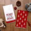 imageARKENY Christmas Kitchen Towels Set of 2Green Buffalo Plaid Xmas Tree Dish Towels 18x26 InchHoilday Farmhouse Home Decoration AD099Red