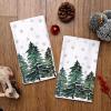 imageARKENY Christmas Kitchen Towels Set of 2Green Xmas Tree Snowflake Dish Towels 18x26 Inch Drying DishclothFarmhouse Nobel Home Decoration AD140Green Two Piece