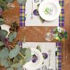 imageARKENY Mardi Gras Carnival Placemats 12X18 Inches Set of 4 Fleur De Lis Seasonal Farmhouse Burlap Indoor Kitchen Dining Table Mats Decorations for Home Party