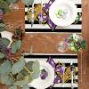 imageARKENY Mardi Gras Placemats 18x12 Inches Set of 4 Fleur De Lis Carnival Table Decor Stripe Burlap Farmhouse Indoor Outdoor Holiday Decoration Mats for Home Party
