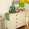 imageARKENY St Patricks Day Table Runner 13x72 Inches Green Shamrock Spring Seasonal Farmhouse Buffalo Plaid Burlap Indoor Kitchen Dining Table Decorations for Home Party AT38672