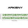 imageARKENY St Patricks Day Table Runner 13x72 Inches Green Shamrock Spring Seasonal Farmhouse Burlap Indoor Kitchen Dining Table Decorations for Home Party AT54972