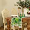imageARKENY St Patricks Day Table Runner 13x72 Inches Shamrock Lucky Vase Spring Seasonal Farmhouse Buffalo Plaid Burlap Indoor Kitchen Dining Table Decorations for Home Party AT38772