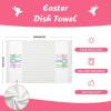 imageARKENY Easter Kitchen Towels Set of 2Beige Pink Bunny Floral Eggs Dish Towels 18x26 Inch Drying DishclothFarmhouse Home Seasonal Spring Decorations AD217Colorful One Piece