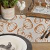 imageARKENY Fall Thanksgiving Table Runner 13x72 InchesOrange Hello Pumpkin Seasonal Burlap Farmhouse Indoor Autumn Table Runner for Home AT25872