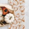 imageARKENY Fall Thanksgiving Table Runner 13x72 InchesOrange Hello Pumpkin Seasonal Burlap Farmhouse Indoor Autumn Table Runner for Home AT25872