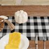 imageARKENY Happy Fall Pumpkins Table Runner 13x72 Inches Buffalo Plaid Holiday Indoor Outdoor Table Decoration for Home