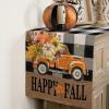 imageARKENY Happy Fall Pumpkins Table Runner 13x72 Inches Buffalo Plaid Holiday Indoor Outdoor Table Decoration for Home
