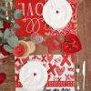 imageARKENY Mothers Day Placemats 12x18 Inches Set of 4 Heart Love Farmhouse Burlap Red Buffalo Plaid Indoor Anniversary Wedding Valentines Table Decorations for Home Party AP22418