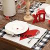 imageARKENY Mothers Day Placemats 12x18 Inches Set of 4 Love Heart Seasonal Farmhouse Burlap Buffalo Plaid Indoor Kitchen Anniversary Wedding Dining Valentines Table Decorations for Home Party AP02418Buffalo Plaid