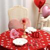 imageARKENY Mothers Day Placemats 12x18 Inches Set of 4 Love Heart Seasonal Farmhouse Burlap Red Indoor Kitchen Anniversary Wedding Dining Table Mats Valentines Table Decoration for Home Party AP02318