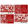 imageARKENY Mothers Day Placemats 12x18 Inches Set of 4 Heart Love Farmhouse Burlap Red Buffalo Plaid Indoor Anniversary Wedding Valentines Table Decorations for Home Party AP22418