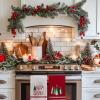 imageMerry Christmas Kitchen Towels Set of 2Blue Xmas Tree Dish Hand Towels Holiday Home Indoor Bathroom Party Seasonal Noel Decorations DD027Red
