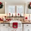 imageMerry Christmas Kitchen Towels Set of 2Blue Xmas Tree Dish Hand Towels Holiday Home Indoor Bathroom Party Seasonal Noel Decorations DD027Red