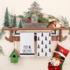 imageMerry Christmas Kitchen Towels Set of 2Green Xmas Tree Snow Dish Hand Towels Holiday Home Indoor Bathroom Party Seasonal Noel Decorations DD051Black